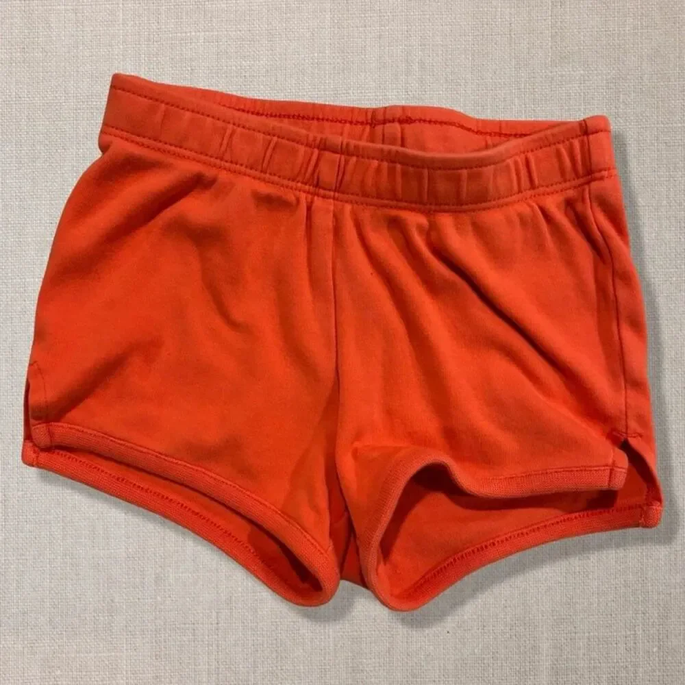 Tea Collection Girls Orange Dolphin Hem Shorts Size 3